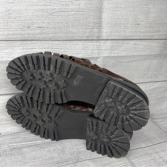 Women’s 8 KB & Co. Brown Betty Leather Rubber Sole Huaraches Sandals. - Picture 7 of 8